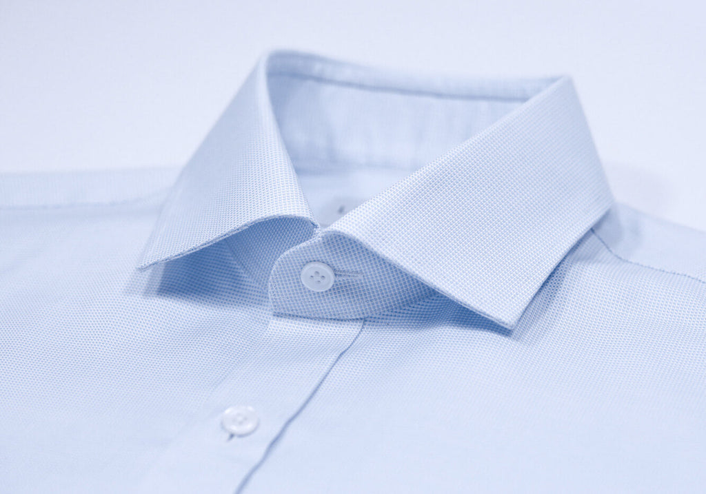 The Light Blue Pelton Royal Oxford Custom Shirt with Pocket Custom Shirt- Ledbury