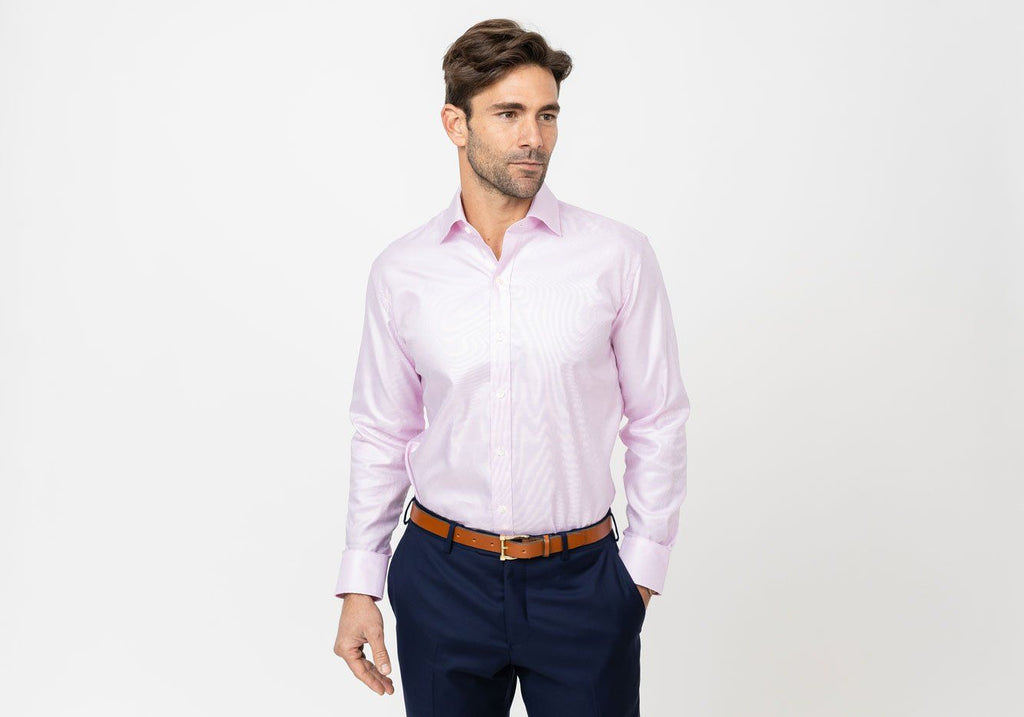 The Pink Breaburn Oxford Dress Shirt Dress Shirt- Ledbury