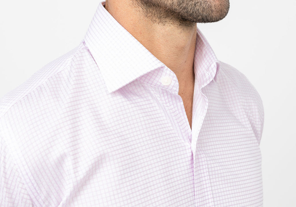 The Pink Windale Check Dress Shirt Dress Shirt- Ledbury