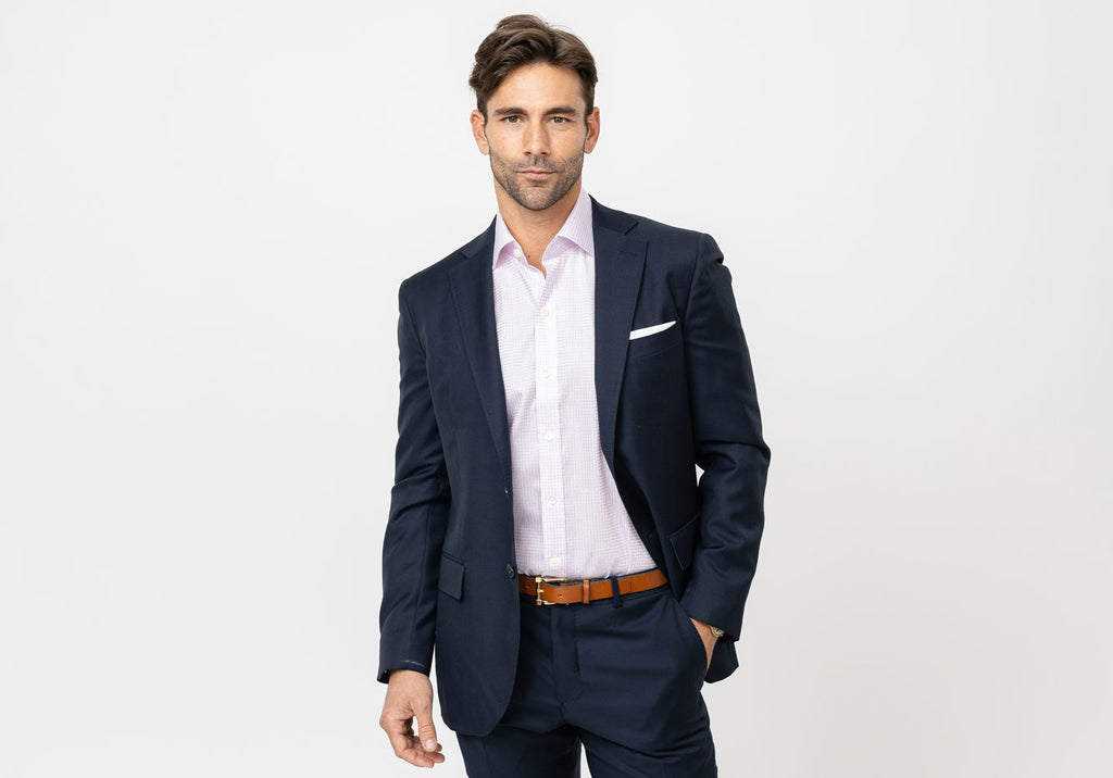 The Pink Windale Check Dress Shirt Dress Shirt- Ledbury