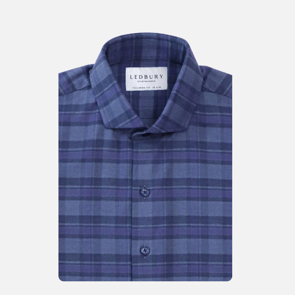 The Plum Thatcher Brushed Twill Custom Shirt Custom Casual Shirt- Ledbury