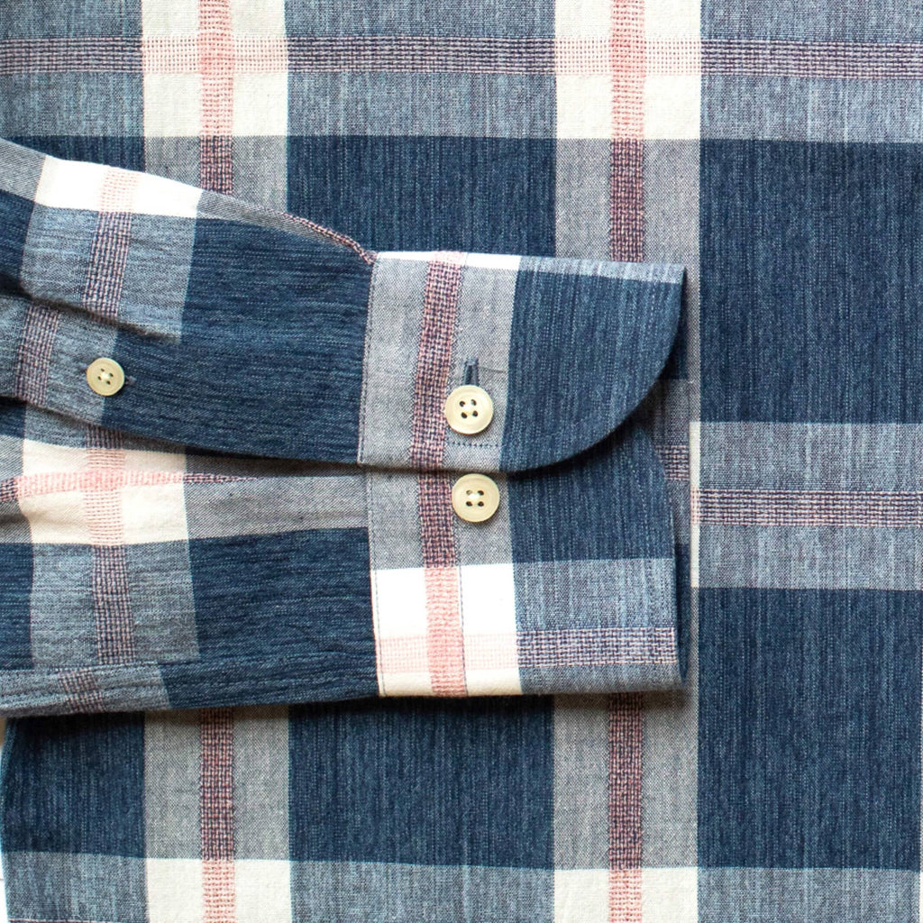 The Cadet Blue Rawls Plaid Custom Shirt Custom Casual Shirt- Ledbury