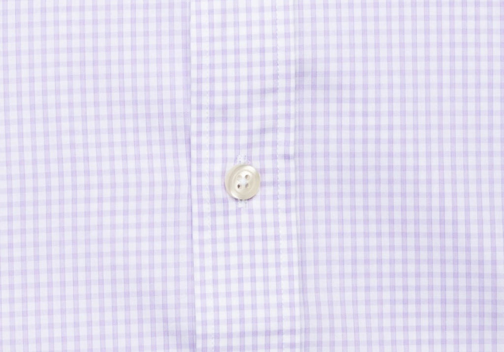 The Lavender Reed Check Dress Shirt Dress Shirt- Ledbury