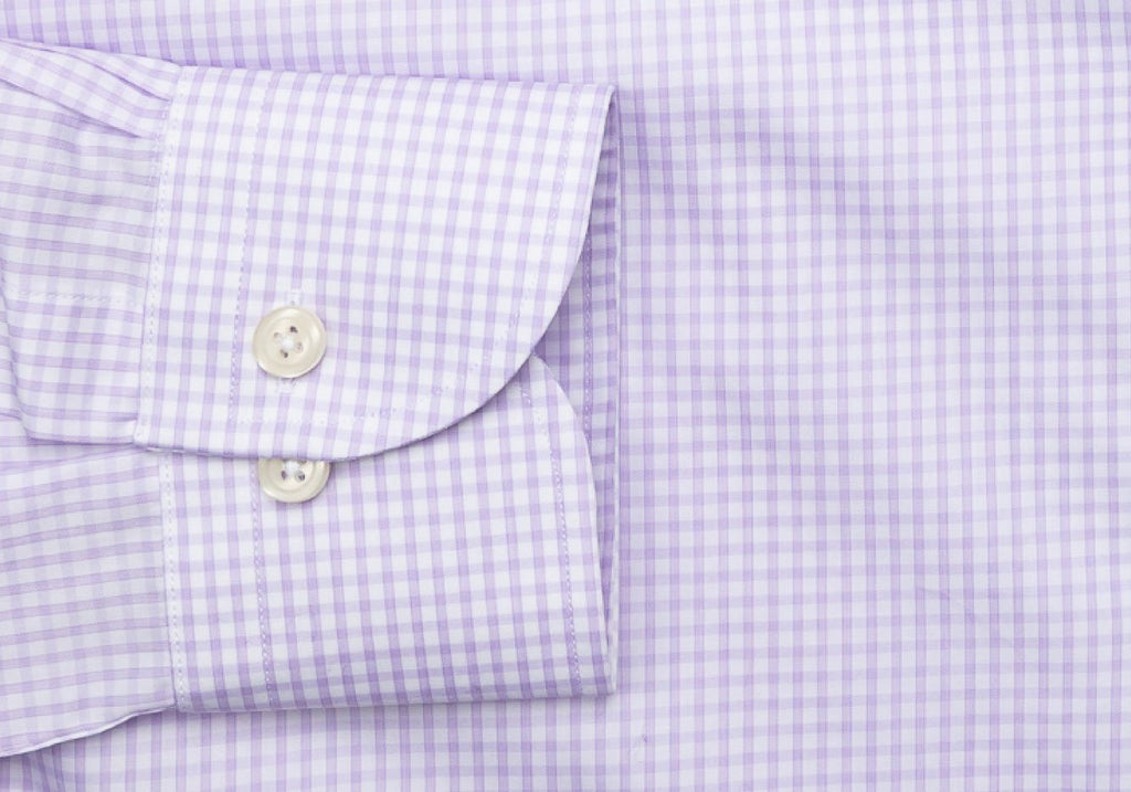 The Lavender Reed Check Dress Shirt Dress Shirt- Ledbury