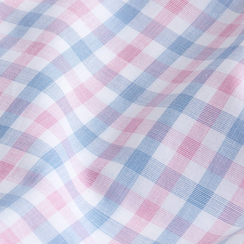 The Pink Rollins Plaid Dress Shirt Dress Shirt- Ledbury