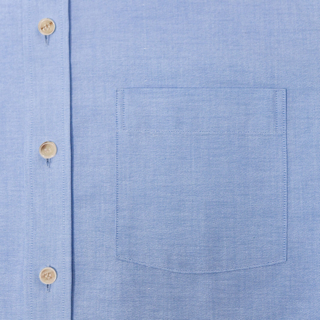 The Light Blue Short Sleeve Mayfield Oxford Custom Shirt Custom Casual Shirt- Ledbury