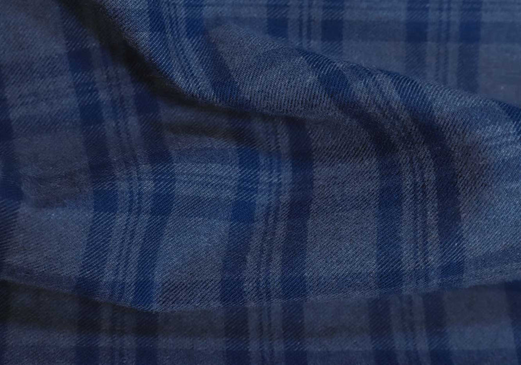 The Slate Blue Heather Webb Brushed Twill Custom Shirt Custom Casual Shirt- Ledbury