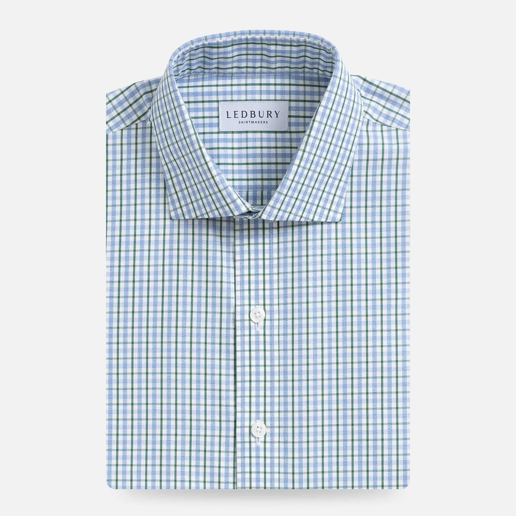The Green Stallard Check Custom Shirt Custom Dress Shirt- Ledbury
