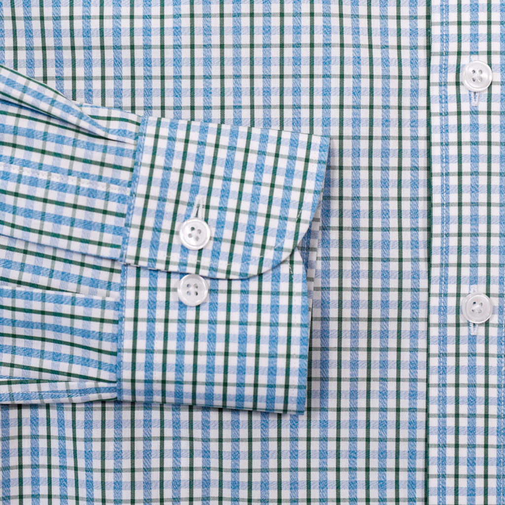 The Green Stallard Check Custom Shirt Custom Dress Shirt- Ledbury