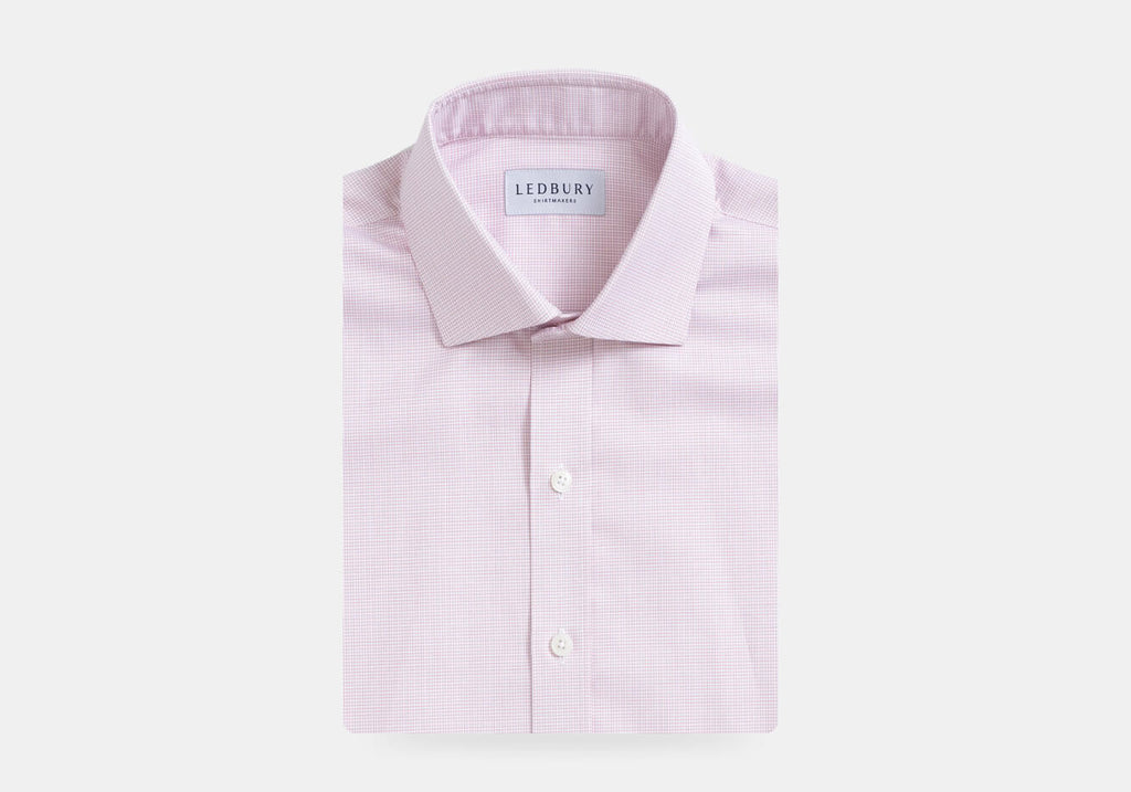 The Red Strauss Small Check Custom Shirt Custom Dress Shirt- Ledbury