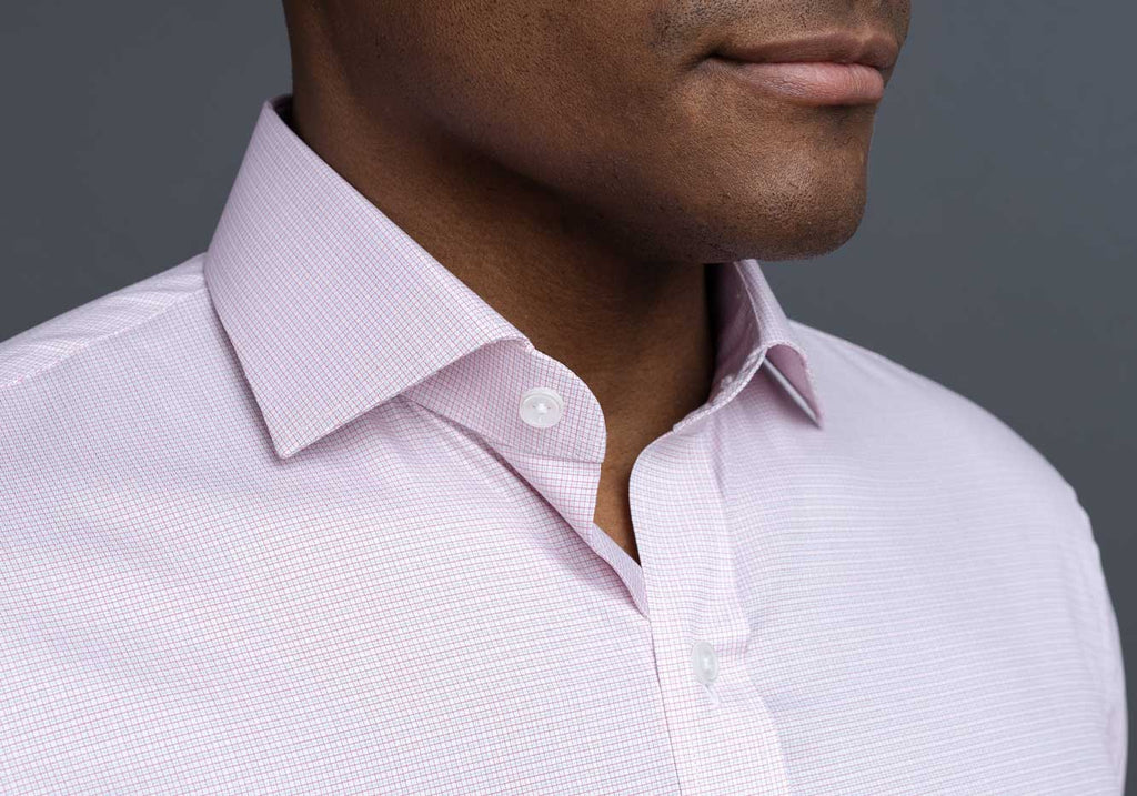 The Red Strauss Small Check Custom Shirt Custom Dress Shirt- Ledbury