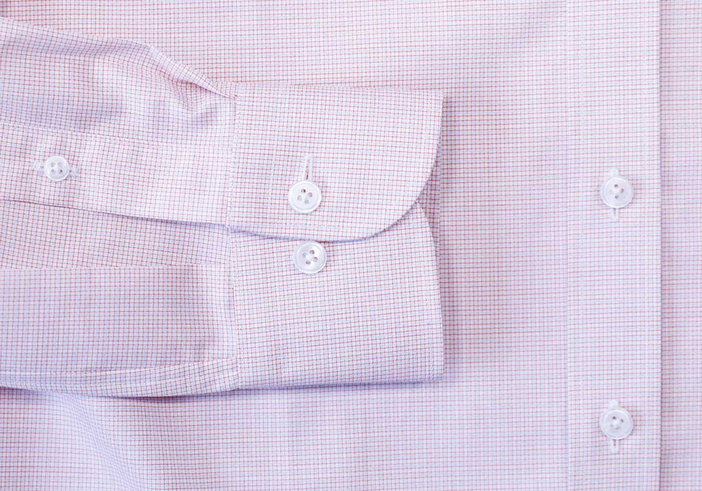 The Red Strauss Small Check Custom Shirt Custom Dress Shirt- Ledbury