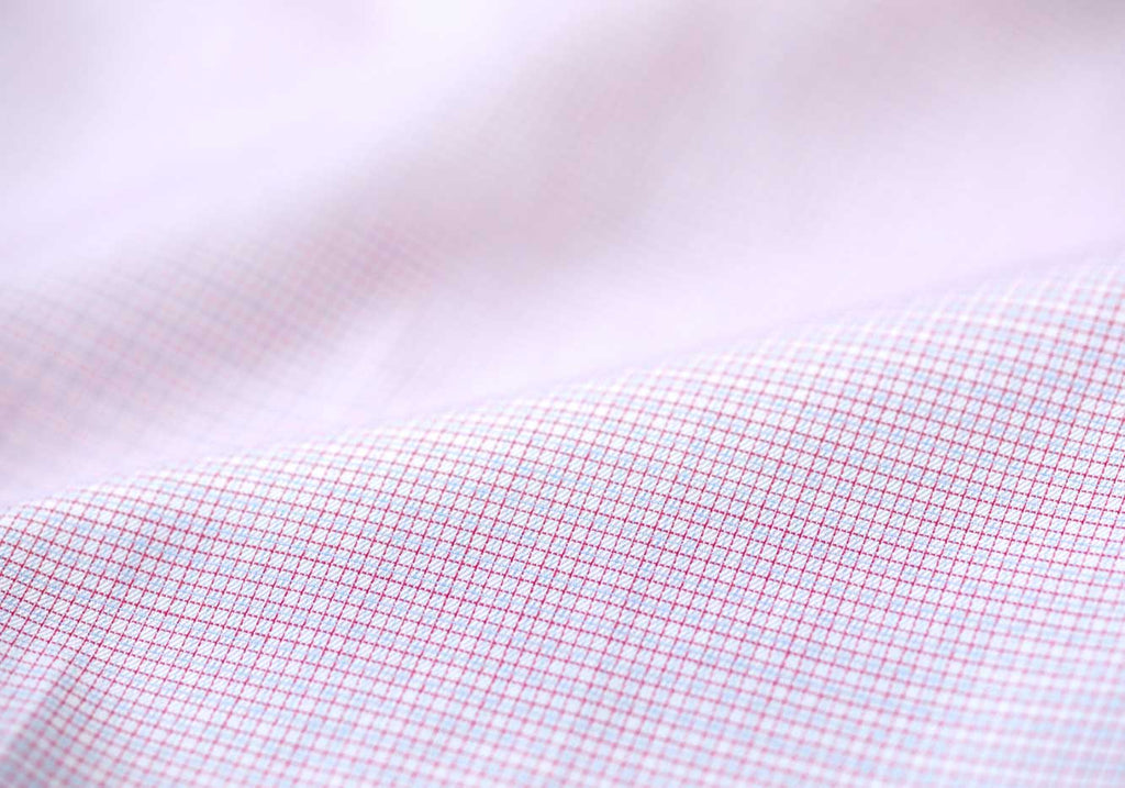 The Red Strauss Small Check Custom Shirt Custom Dress Shirt- Ledbury
