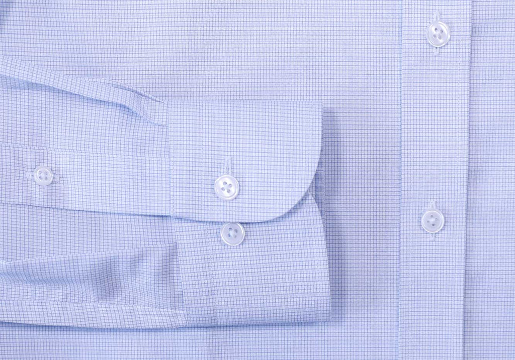 The Blue Strauss Small Check Custom Shirt Custom Dress Shirt- Ledbury