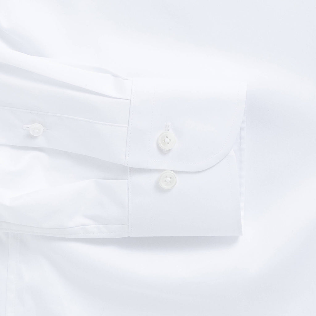 The White Sutton Twill Custom Shirt Custom Dress Shirt- Ledbury