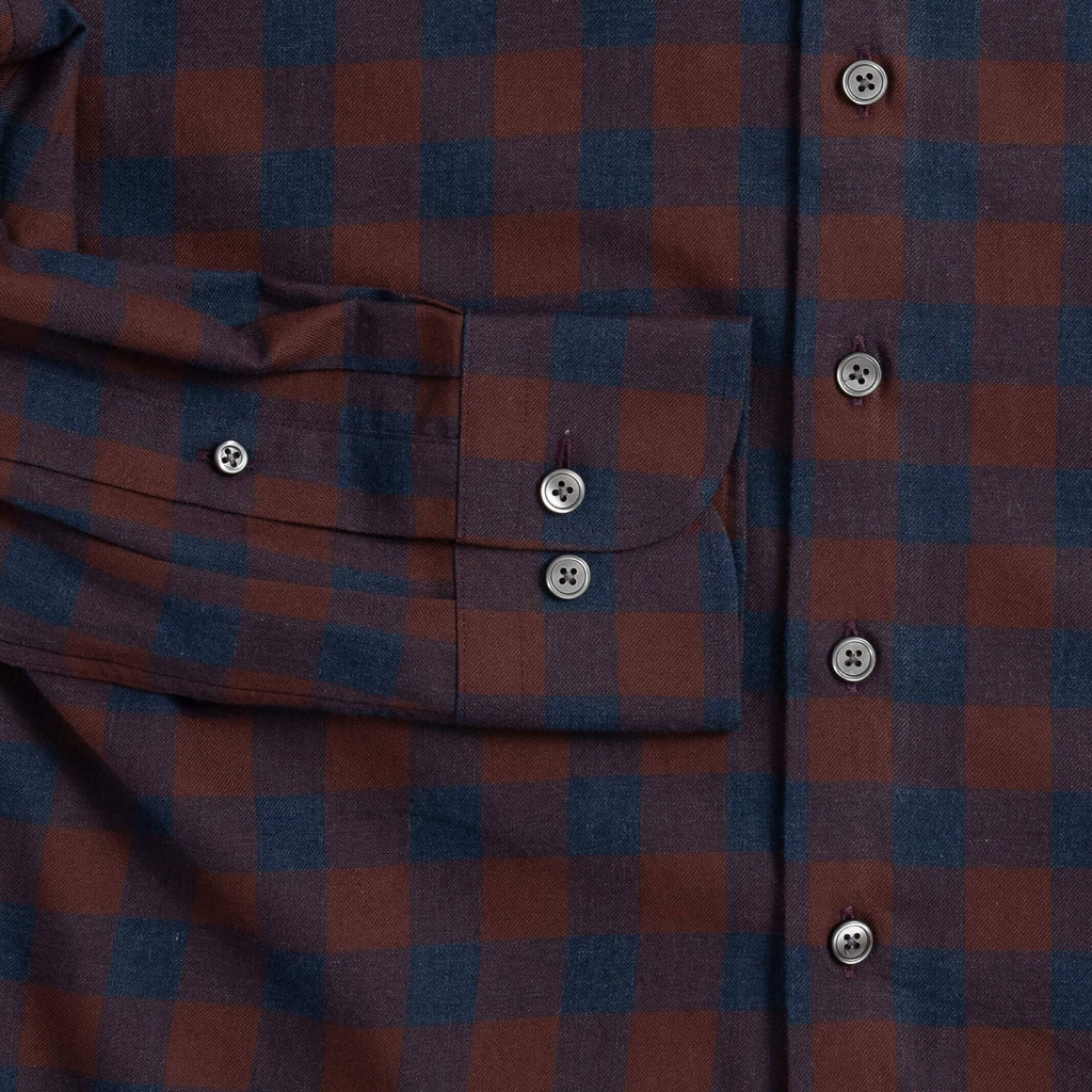 The Bordeaux Sylvan Soft Twill Custom Shirt Custom Casual Shirt- Ledbury