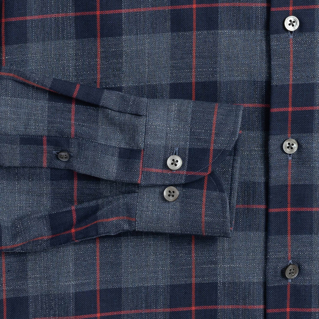 The Navy Turnham Check Casual Shirt Casual Shirt- Ledbury