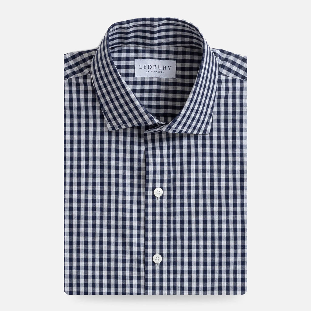 The Vintage Navy Harcourt Custom Shirt Custom Casual Shirt- Ledbury