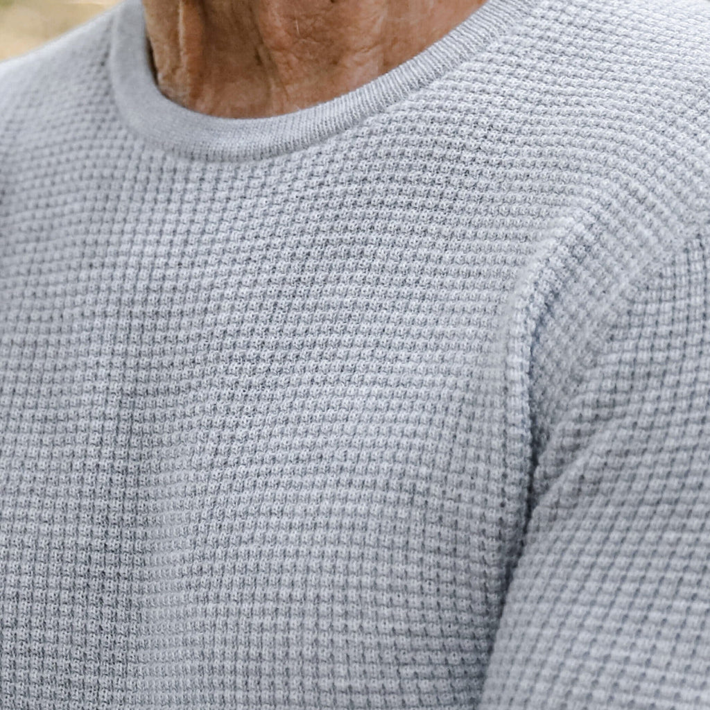 The Light Grey Heather Walden Thermal Crew Sweater Sweater- Ledbury