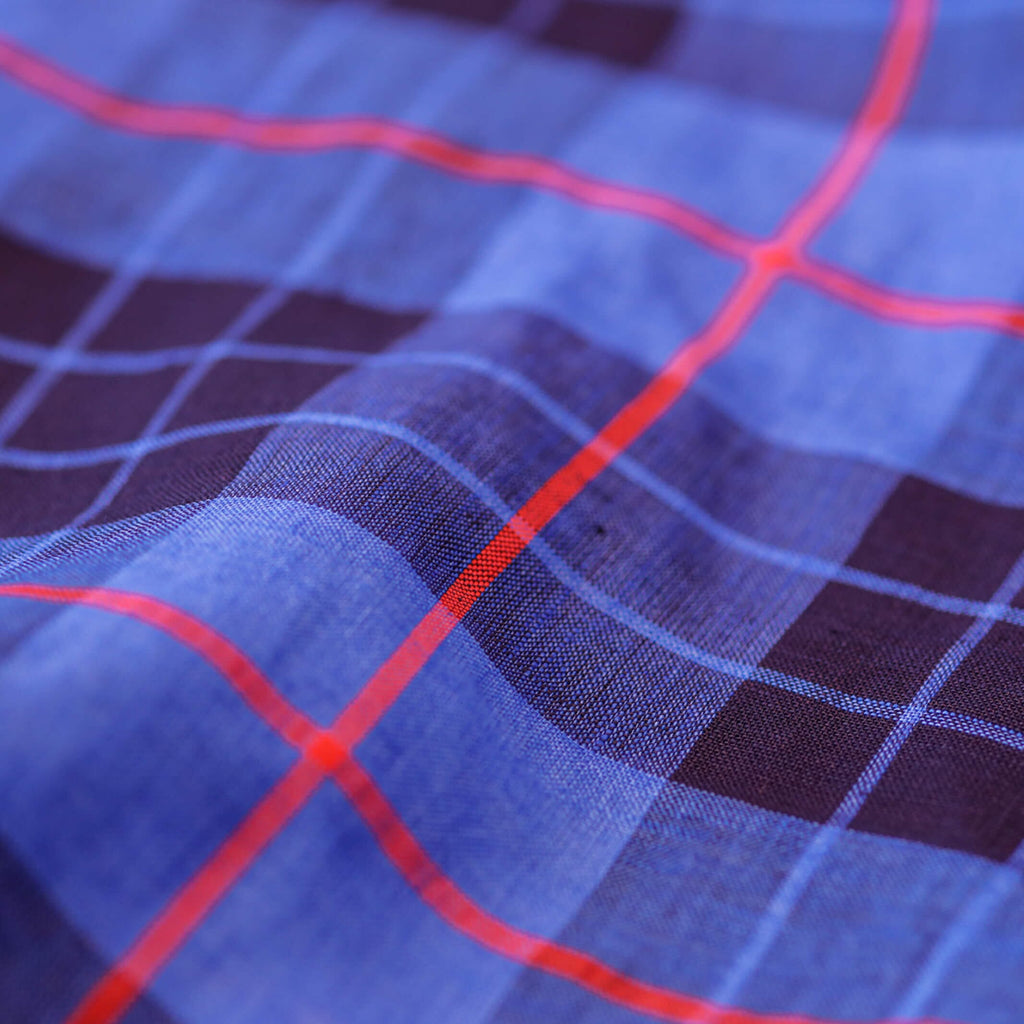 The Royal Blue Ward Plaid Casual Shirt Casual Shirt- Ledbury