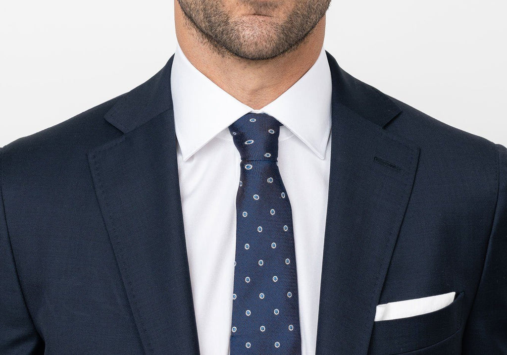The White Astor Poplin Dress Shirt Dress Shirt- Ledbury