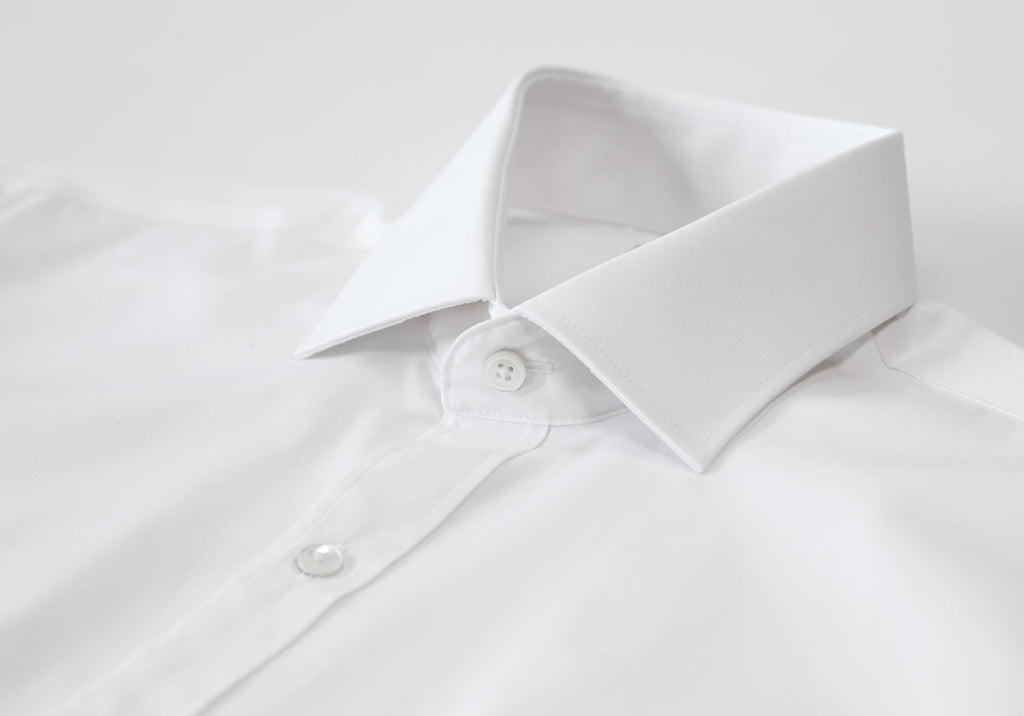 The White Astor Poplin Dress Shirt Dress Shirt- Ledbury