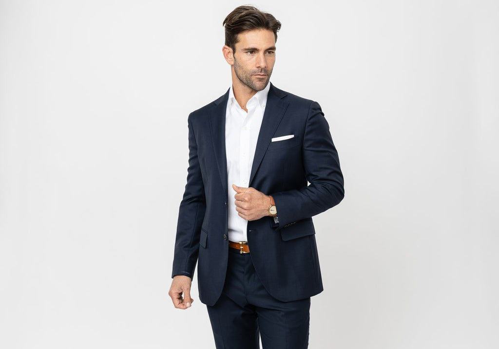 The White Hudson Pinpoint Oxford Dress Shirt Dress Shirt- Ledbury