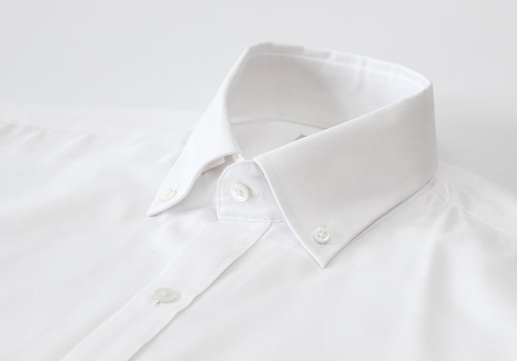The White Hudson Pinpoint Oxford Dress Shirt Dress Shirt- Ledbury