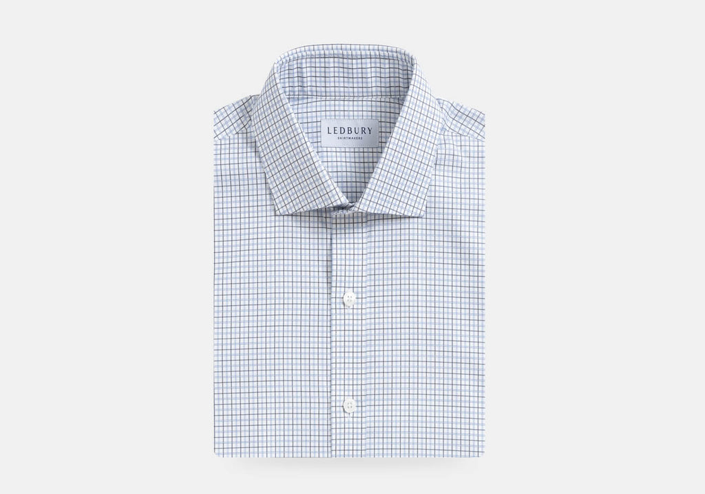 The Olive Wickham Tattersall Custom Shirt Custom Dress Shirt- Ledbury