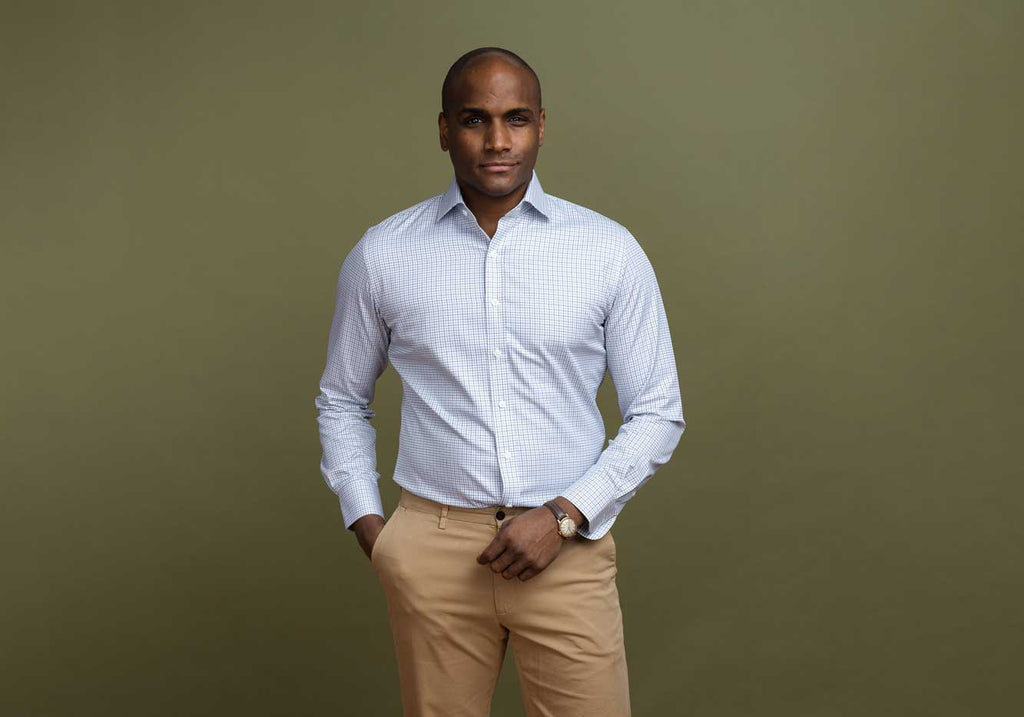 The Olive Wickham Tattersall Custom Shirt Custom Dress Shirt- Ledbury