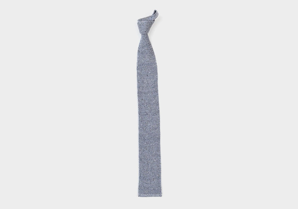 The Light Blue Wilshire Knit Tie Tie- Ledbury