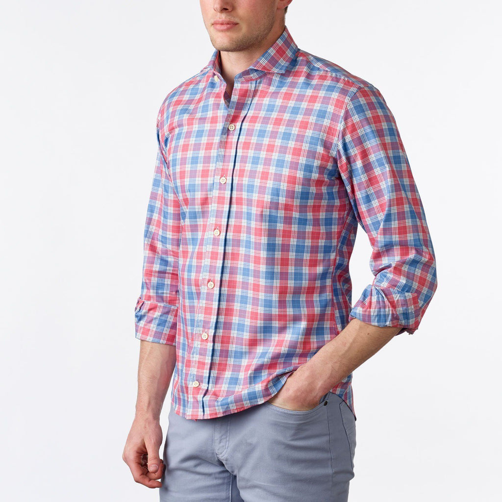 The Blue Thorton Check Casual Shirt Casual Shirt- Ledbury