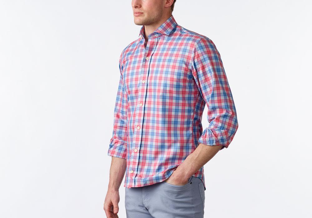 The Blue Thorton Check Casual Shirt Casual Shirt- Ledbury