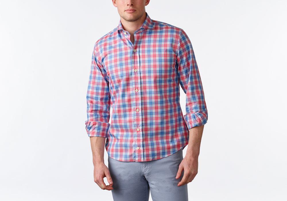 The Blue Thorton Check Casual Shirt Casual Shirt- Ledbury