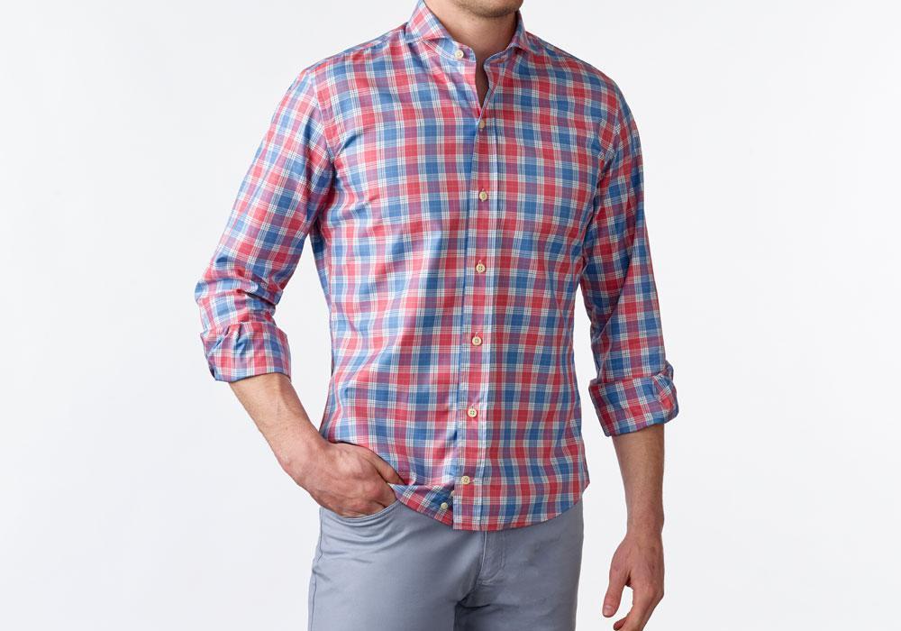 The Blue Thorton Check Casual Shirt Casual Shirt- Ledbury