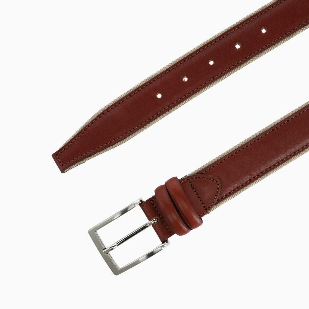 Trafalgar Cognac and Tan Casual Belt Belt- Ledbury