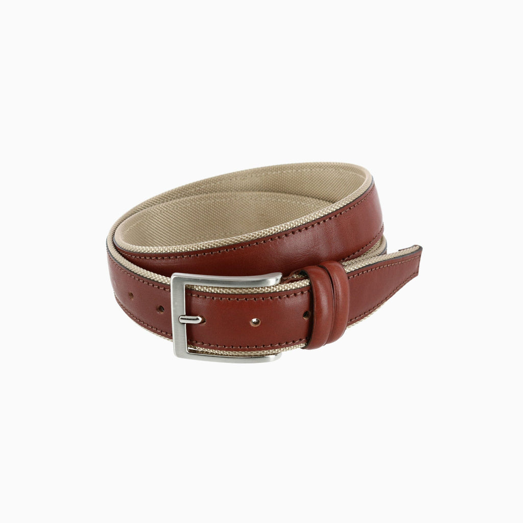 Trafalgar Cognac and Tan Casual Belt Belt- Ledbury