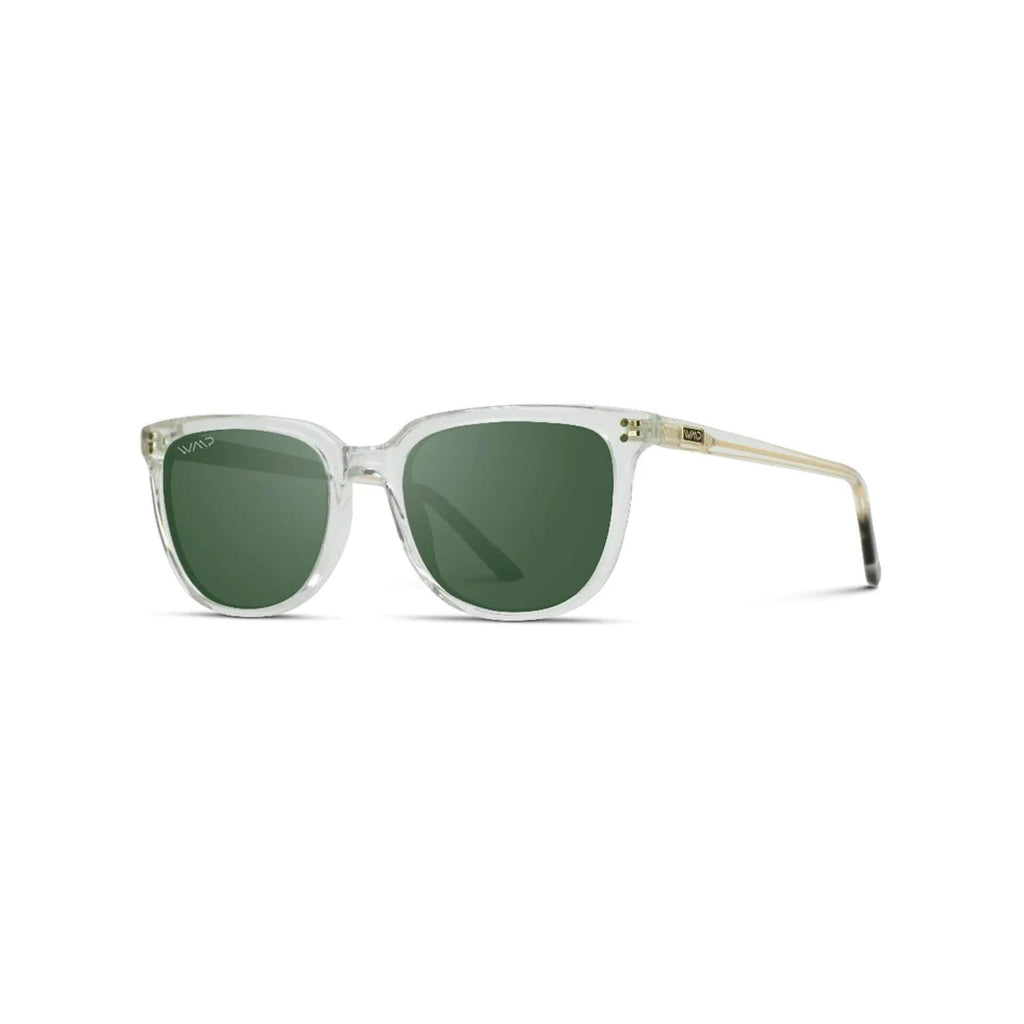 WMP Glossy Clear Abner Square Sunglasses Sunglasses- Ledbury