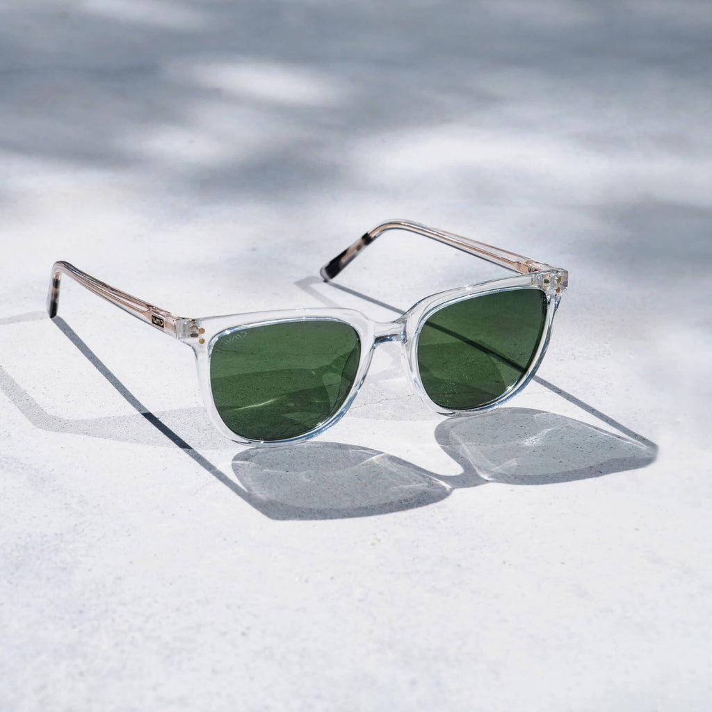 The Donavan | Square Glossy Clear Sunglasses