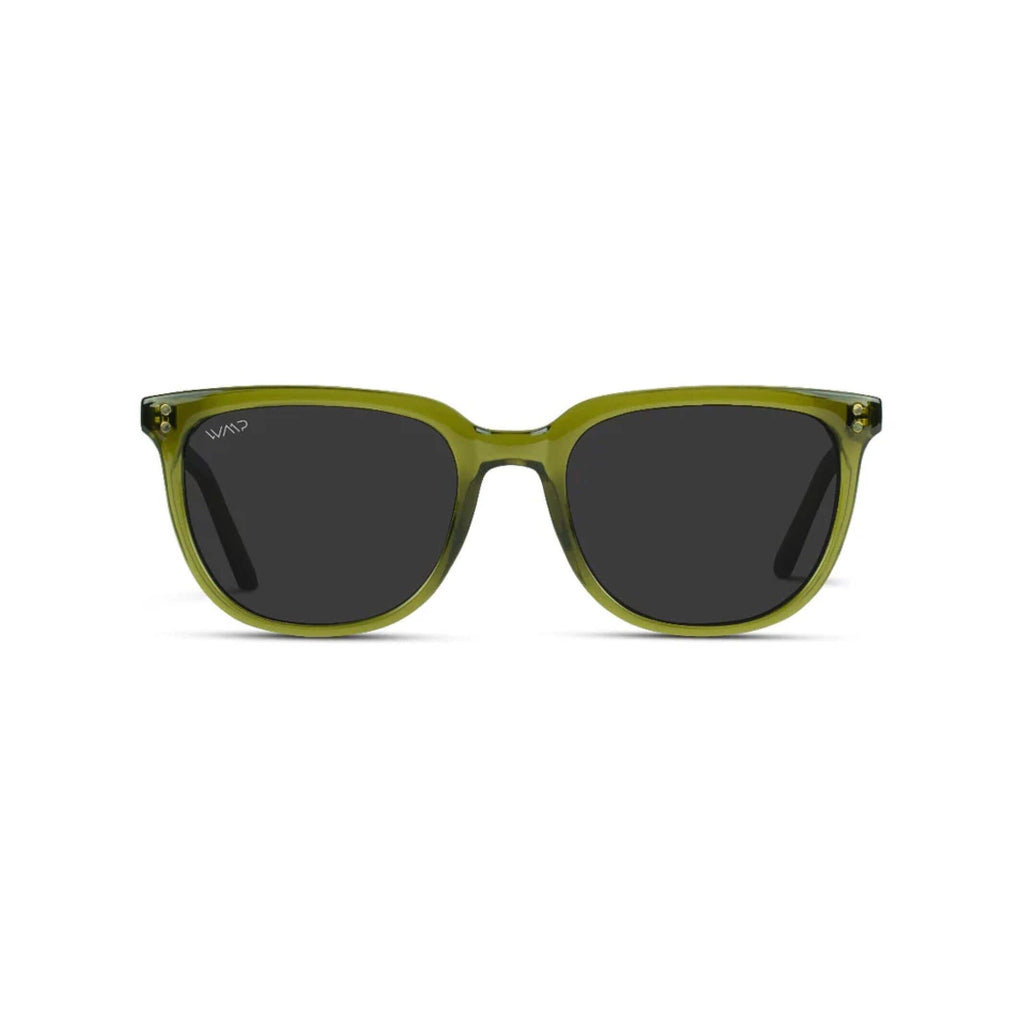 WMP Crystal Green Abner Square Sunglasses Sunglasses- Ledbury