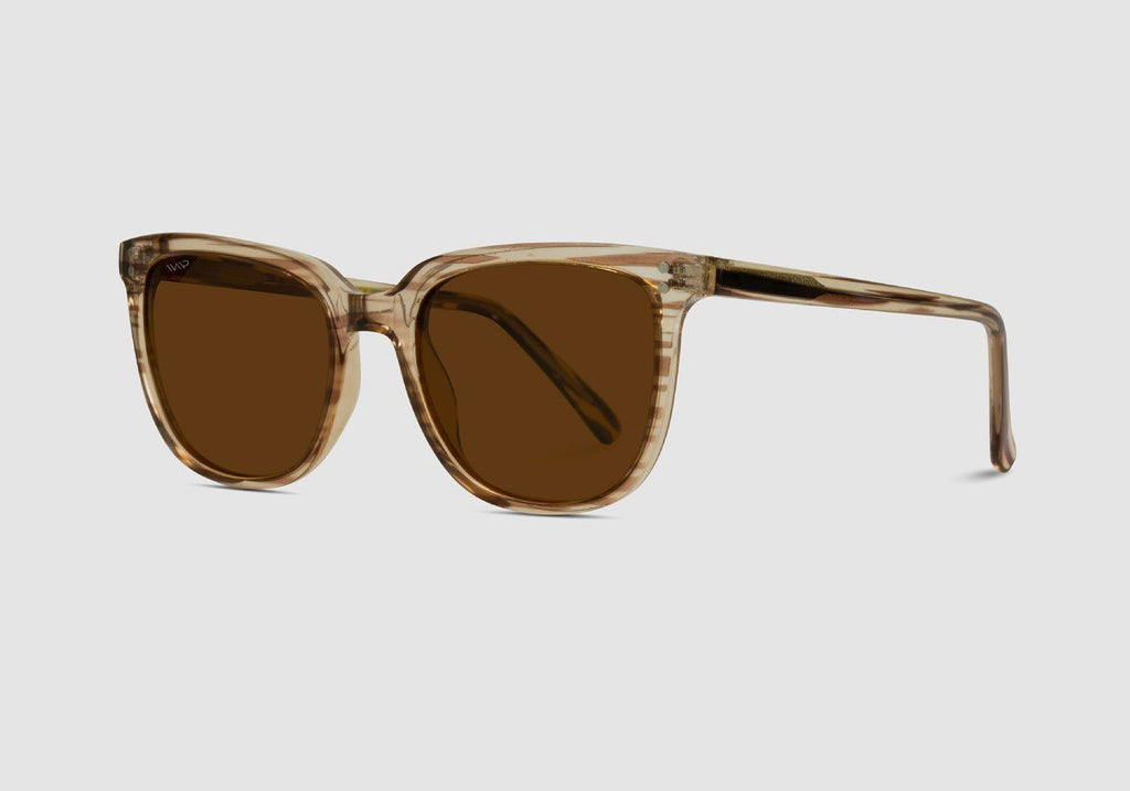 WMP Havana Brown Abner Square Sunglasses Sunglasses- Ledbury