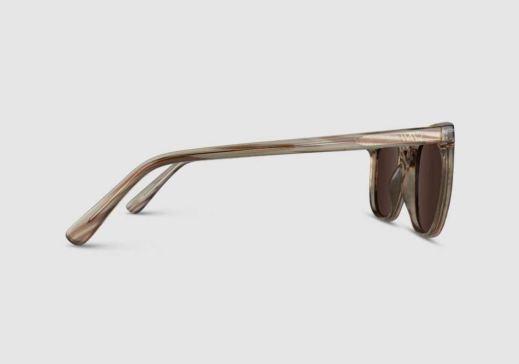 WMP Havana Brown Abner Square Sunglasses Sunglasses- Ledbury
