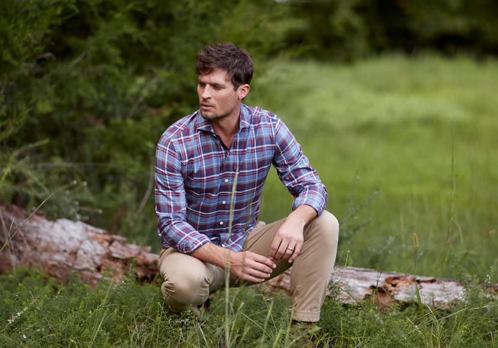 The Red Avondale Plaid Casual Shirt Casual Shirt- Ledbury