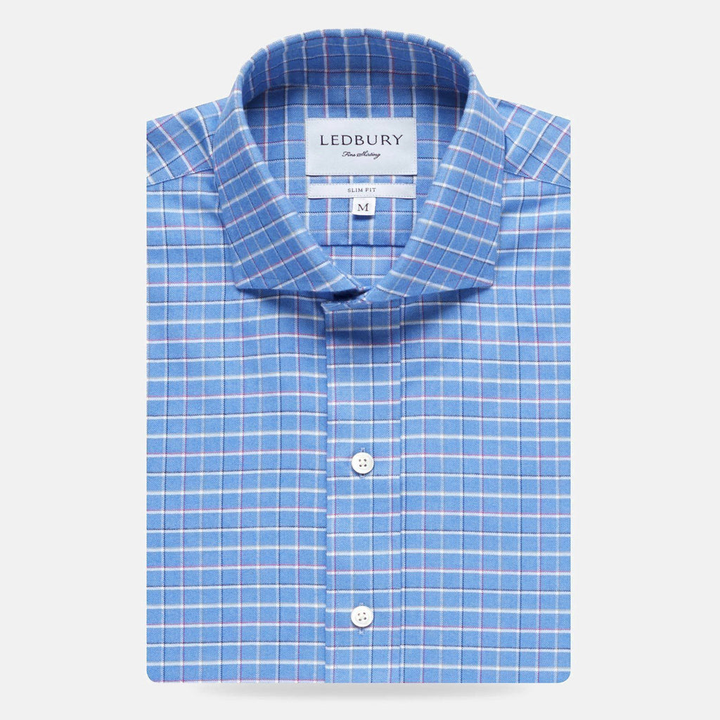 The Blue Herndon Check Casual Shirt Casual Shirt- Ledbury