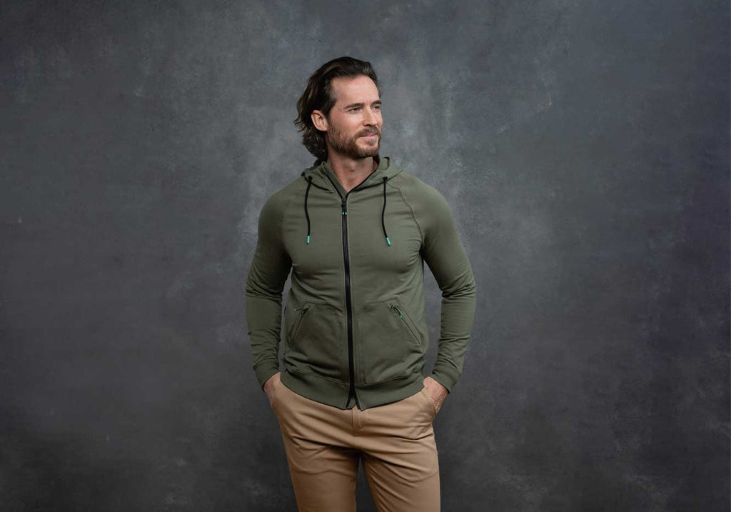 Myles Apparel Fatigue ACTive Knit Hoodie Knit- Ledbury