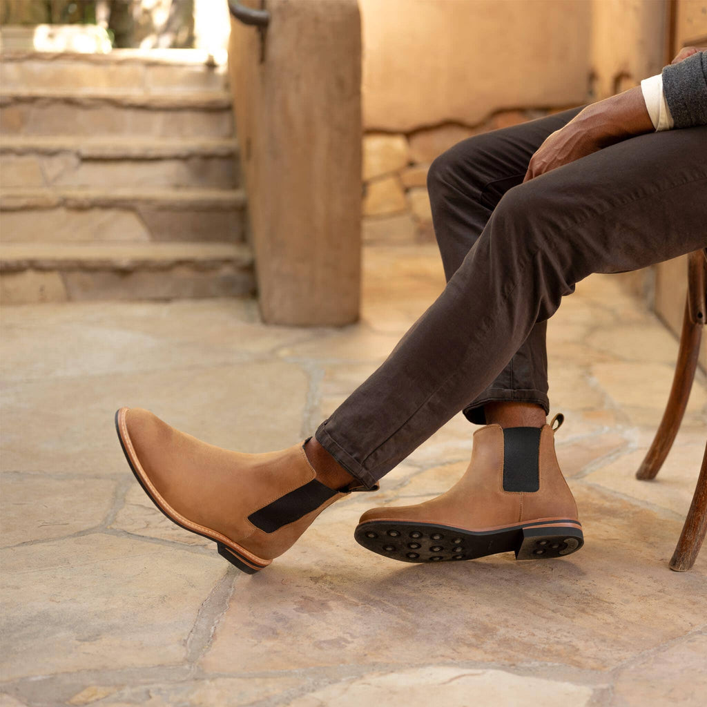 Nisolo Tobacco All-Weather Chelsea Boot Footwear- Ledbury