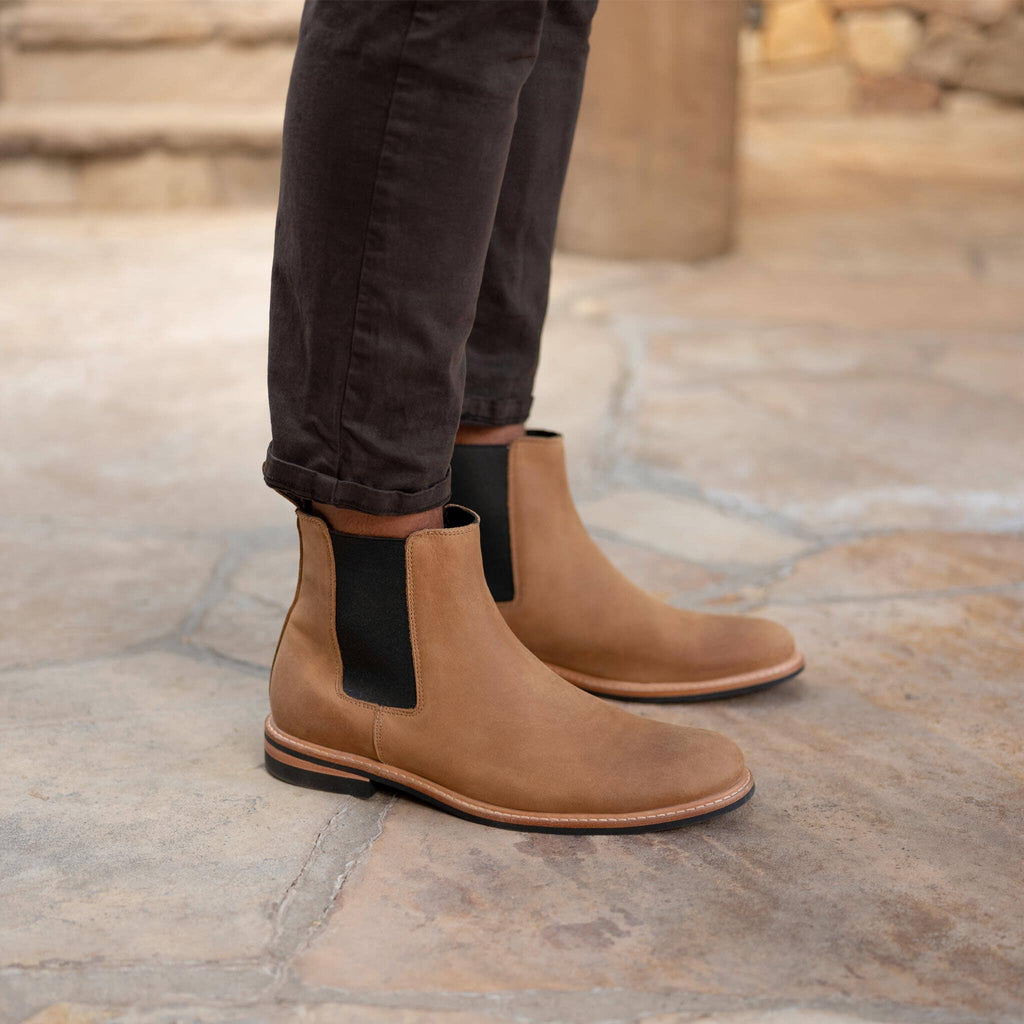 Nisolo Tobacco All-Weather Chelsea Boot Footwear- Ledbury