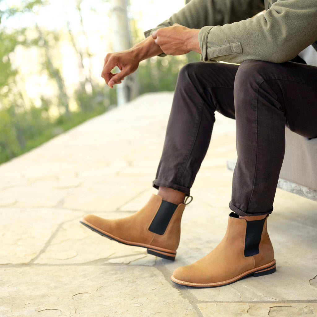 Nisolo Tobacco All-Weather Chelsea Boot Footwear- Ledbury