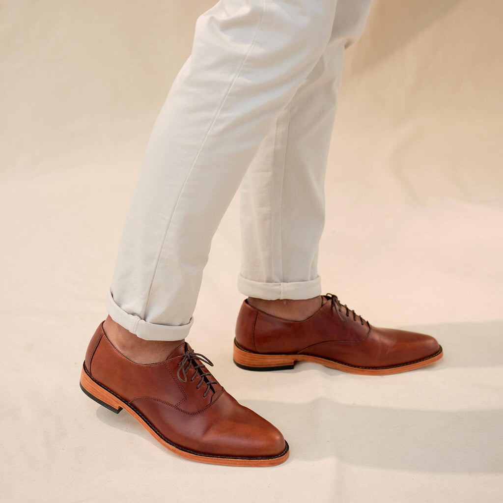 Nisolo Brandy Everyday Oxford Footwear- Ledbury