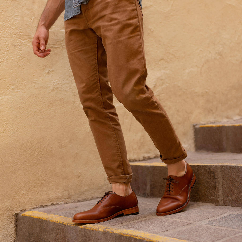 Nisolo Brandy Everyday Oxford Footwear- Ledbury